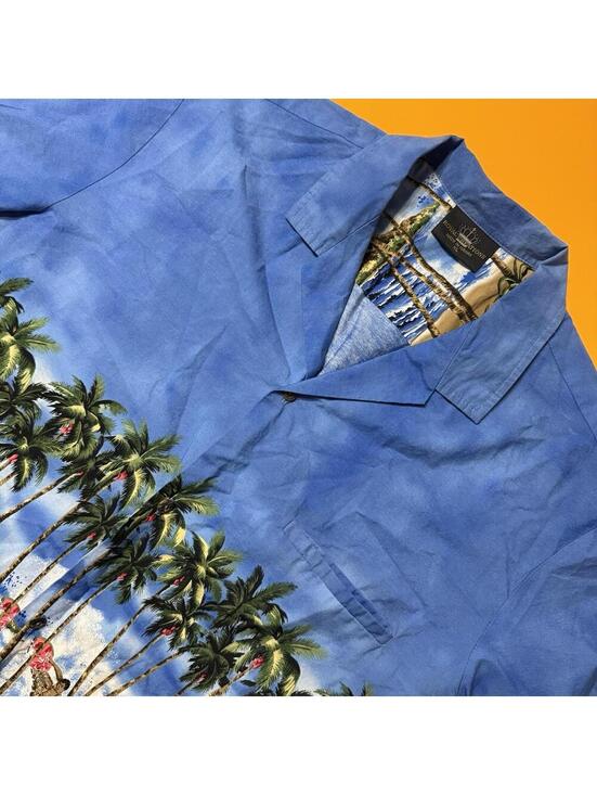 Royal Creations Other - Vintage Royal Creations Hawaiian Woody Wagon Beach Surf Button Shirt Men's XL